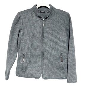 Talbots Quilted Grey Jacket Size M